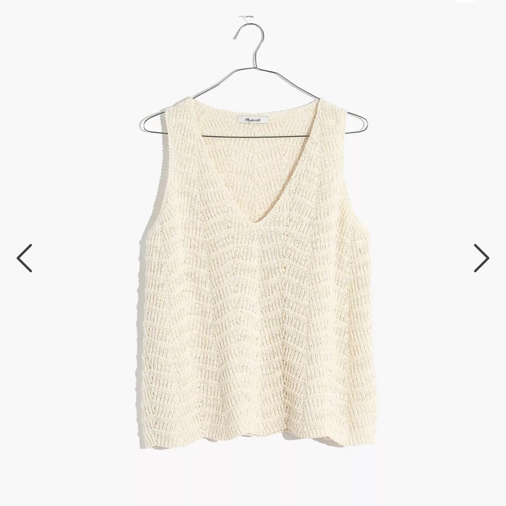 NWT Madewell Crocheted Sweater Tank